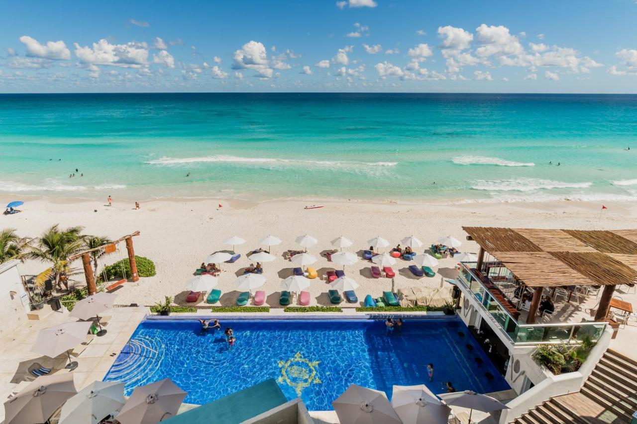 *Turquoise Escape- Beachfront Studio By Casa Paraiso* Cancún Zewnętrze zdjęcie