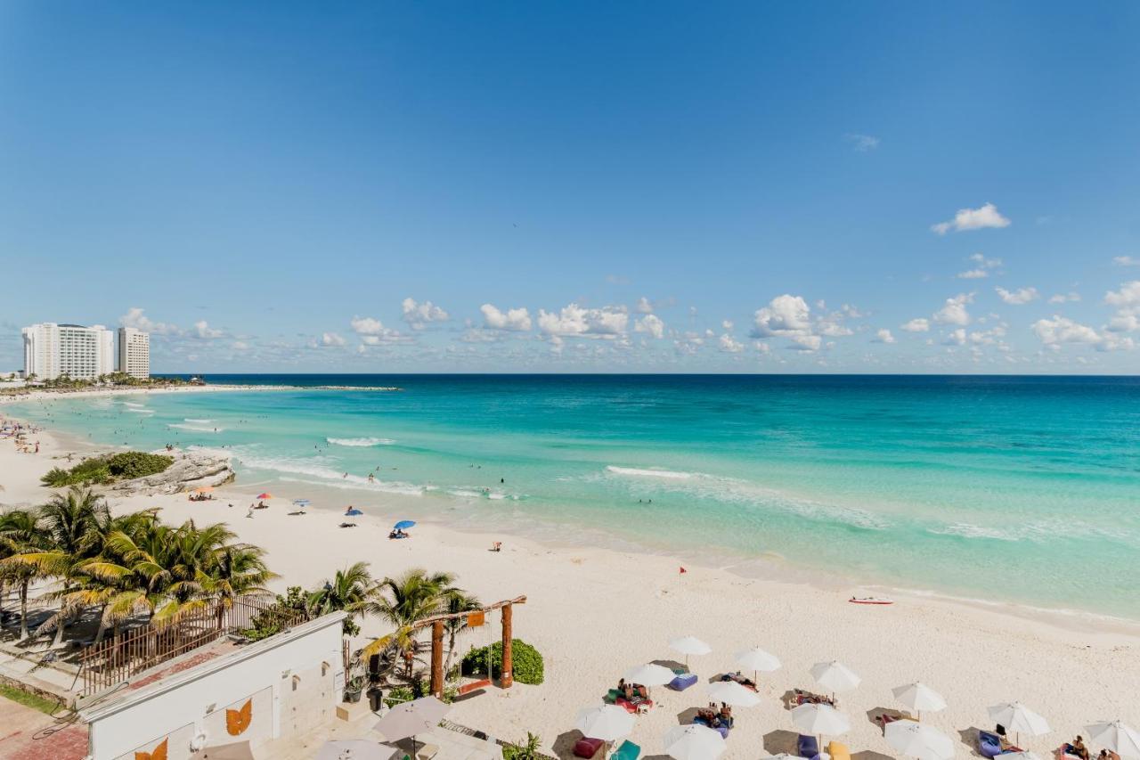*Turquoise Escape- Beachfront Studio By Casa Paraiso* Cancún Zewnętrze zdjęcie