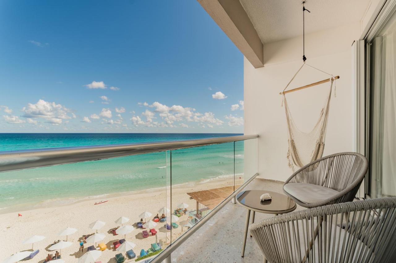 *Turquoise Escape- Beachfront Studio By Casa Paraiso* Cancún Zewnętrze zdjęcie