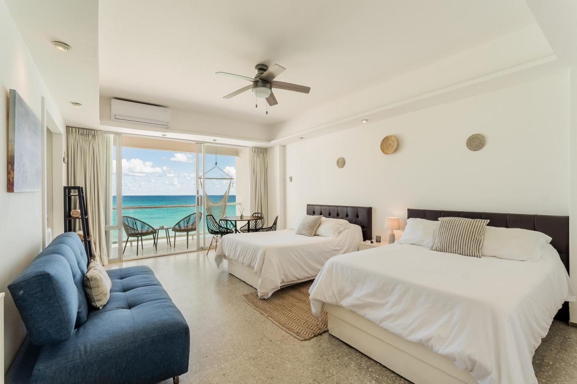 *Turquoise Escape- Beachfront Studio By Casa Paraiso* Cancún Zewnętrze zdjęcie