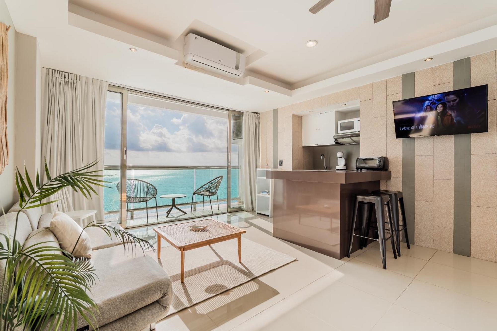 *Turquoise Escape- Beachfront Studio By Casa Paraiso* Cancún Zewnętrze zdjęcie